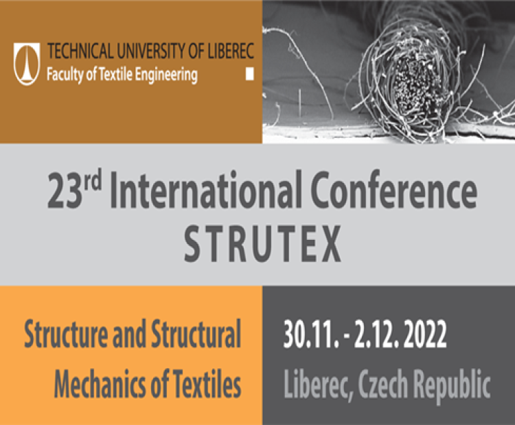 Poster image for the Structure and Structural Mechanics of Textiles 2022 Conference (STRUTEX)