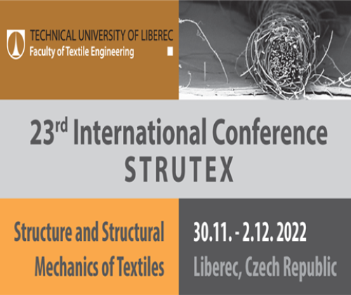 Poster image for the Structure and Structural Mechanics of Textiles 2022 Conference (STRUTEX)